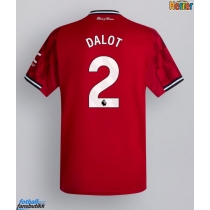 Manchester United Diogo Dalot #2 Hjemmedrakt 2025-26 Kortermet